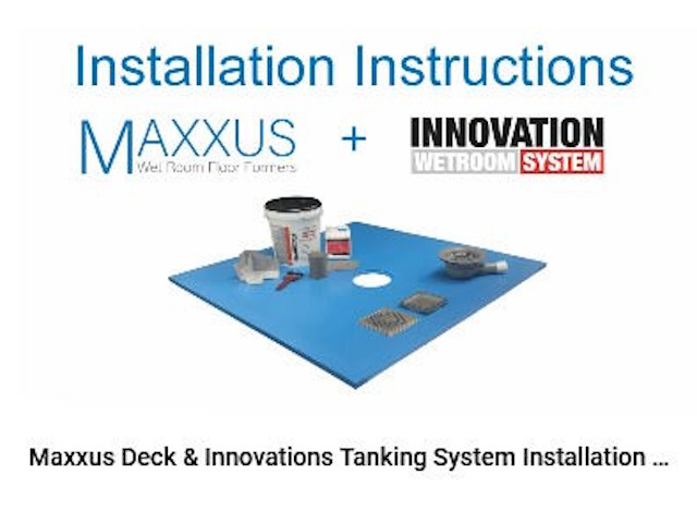 Maxxus Wet Room Floor Former, Liquid Tanking Kit - Installation Video