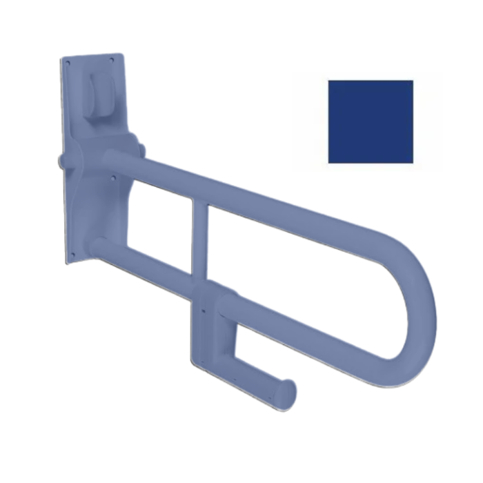 AKW 1800 Series - Hinged Fold-up Double Hairpin Rail (32mm) Blue
