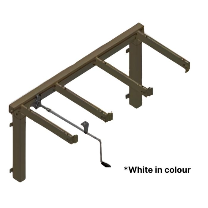 Ropox FlexiManual Height Adjustable Worktop Frame Assembly - 1000-2000mm Widths
