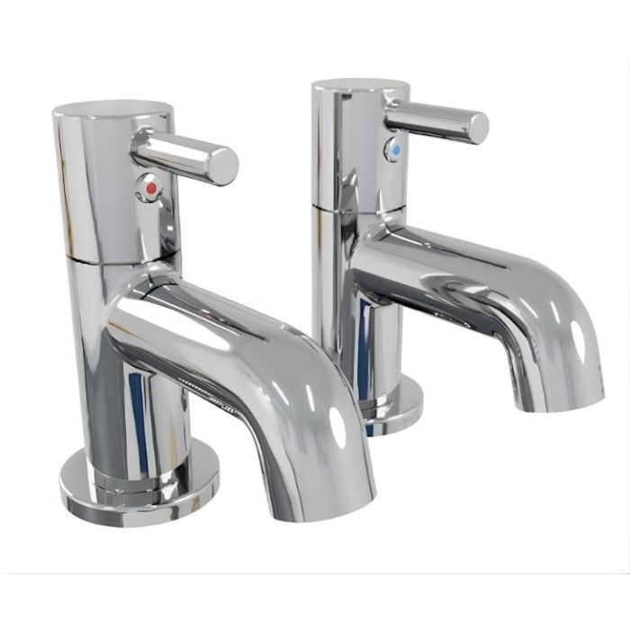AKW Peg Lever Washbasin Taps - Chrome