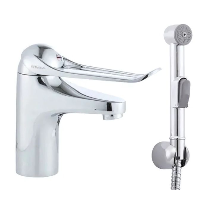 FM Mattsson 9000E Basin Mixer with Hand Shower
