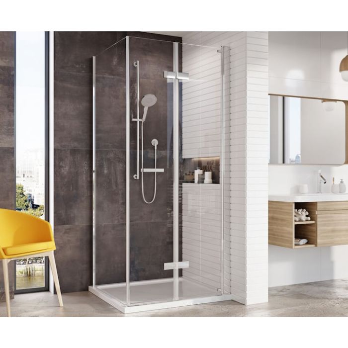Roman Innov8 Inward Opening Bifold Doors with Fixed Side Panel 760-1000x760-1000mm
