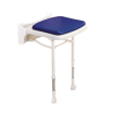 AKW 2000 Series Compact Fold-Up Shower Seat - Blue Padded