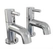 AKW Peg Lever Washbasin Taps - Chrome