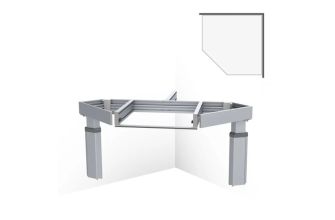 Granberg Kitchen Worktop Lift Baselift Corner 6301HA, 103mm Front, 45°- 90°, Wall-mounted