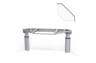 Granberg Kitchen Worktop Lift Baselift Corner 6302LA, 40mm Front, 45°- 45°, Wall-mounted