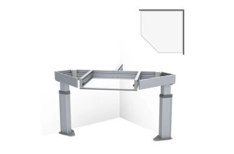 Granberg Kitchen Worktop Lift Baselift Corner 6311HA, 103mm Front, 45°- 90°, Floor-mounted