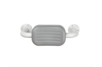 AKW - PU Padded Toilet Back Rest Rail - Grey
