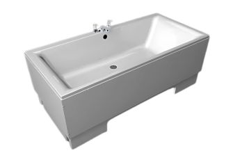Renaissance Bariatric Excel 400 - 1900x900mm Height Adjustable Bath, Hoist Panel - Centre Waste (Tap shown, optional extra)