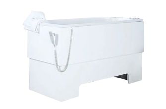 Renaissance Excel 400 Height Adjustable Bath - Shown with Hoist Front Panel