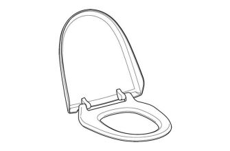 Geberit Seat and Lid for AquaClean 8000 Series Shower Toilets - Alpine White