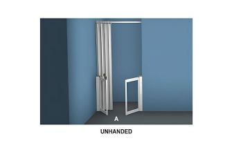 AKW MM2 (91162) Formerly Contour WF15 White Shower Enclosure, PET Glazing – MAX. A 1500mm