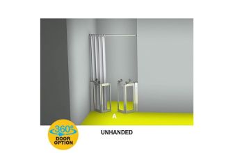 AKW MM4 (91166S) Formerly Contour WF19 Luxe Shower Enclosure, PET Glazing – MAX. A 2000