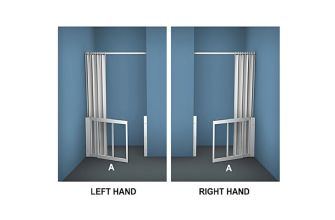 AKW MM2 (91162) Formerly Contour WF20 White Shower Enclosure, PET Glazing – Width 900 – 1500mm 