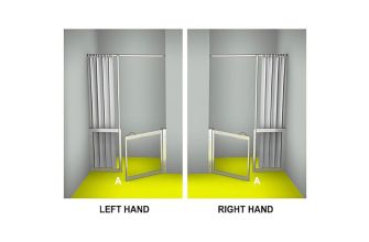 AKW MM2 (91162S) Formerly Contour WF21 Luxe Shower Enclosure, PET Glazing – MAX. A 2000