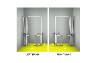 AKW MM5 (91167S) Formerly Contour WF32 Luxe Shower Enclosure, PET Glazing – MAX. A 2000 / B 1000mm