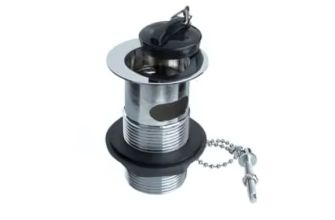Chrome Plated Brass Waste with plug