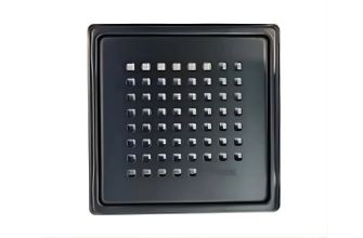 Purus / Innovations 155x155mm Chess Grid & Frame - Black Durable Plated 304 Stainless Steel
